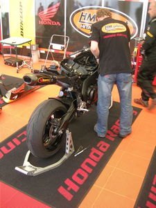 far flung reporter letter from the isle of man, One of McGuinness bikes getting its beauty rest The days of TT mechanics sitting cross legged on the grass with a knotted hankie on their heads for sun protection are gone