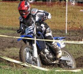 2010 yamaha yz250f review motorcycle com, On the track the new YZ250F is easy to ride aggressively