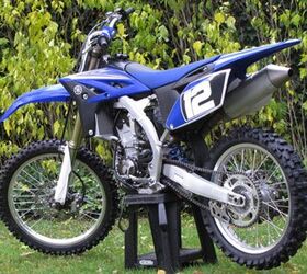 2010 yamaha yz250f review motorcycle com, A welcome improvement is the new muffler which is bigger and quieter than years past