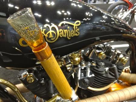 2012 dealer expo, No bike is complete without a custom show and this Jack Daniels themed Knucklehead was a top contender