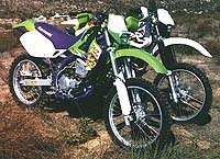 manufacturer 1997 honda xr400r vs 1997 kawasaki klx300r 3334
