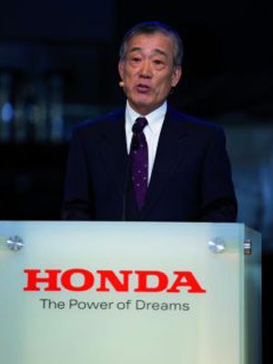 honda outlines three year plan, Honda CEO Takeo Fukui stresses the importance of the company s motorcycle division