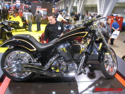 cycle world international motorcycle show at long beach, Here s a Honda Fury customized by Cobra Engineering