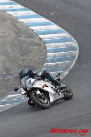 2008 yamaha r6 first ride motorcycle com, Yamaha lured us out to Laguna Seca to sample its significantly revamped R6 What was once a great bike now handles better and has a stronger engine