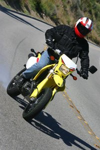 2005 suzuki drz 400 sm motorcycle com, Aren t you glad you re on a street legal supermoto machine