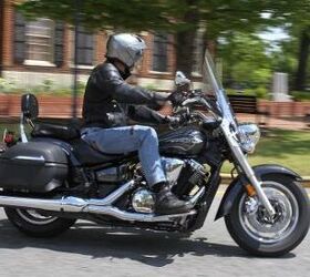 2012 yamaha v star 1300 tourer review motorcycle com, Star claims a 48 front wheel weight bias for the V Star 1300 Tourer The mid size cruiser exhibits maneuverable handling as well as straight line stability