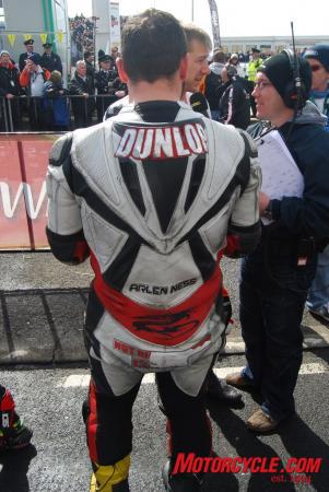 2010 north west 200 report, Carrying the name Dunlop on your back is no light burden