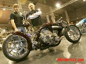 padova custom chopper show, The V Rage from France won the Best In Show trophy at the Padova show