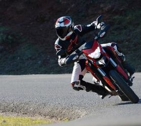 2013 ducati hypermotard 821 review motorcycle com, Tight twisty roads like this are usually the Hypermotard s playground but this was as far as I was willing to lean over in the frigid conditions