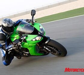 2008 kawasaki zx 10r review motorcycle com, The Ninja has been trimmed down in size for 2008 making the diminutive Duke almost appear man like