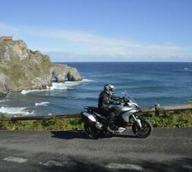 2013 ducati multistrada 1200 s touring review motorcycle com, The Multistrada can ably take you to roads both near and far