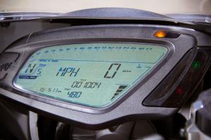 2013 mv agusta f3 675 street review motorcycle com, The F3 s digital LCD instrumentation is adjustable for day and night viewing