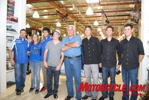 yamaha throws laguna seca motogp warm up party in jay leno s garage, Other super notables in attendance were 2010 Daytona 200 winner Josh Herrin the Bostrom brothers Tommy Aquino as well as Josh Hayes joined by his racer wife Melissa Paris