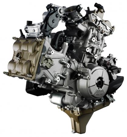 2012 ducati 1199 panigale superquadro engine details motorcycle com, Ducati claims the new Superquadro engine is more compact than that of the 1198 though the deep oil sump of the Super Q makes it taller than the 1198 mill