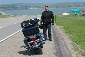 2009 sturgis coverage, At the Missouri River on the way across the plains