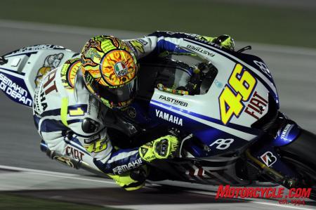 motogp 2010 qatar results, Defending MotoGP Champion Valentino Rossi earned his first victory at the Losail Circuit since 2006 snapping Casey Stoner s winning streak in Qatar