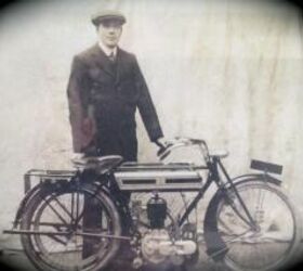 2013 triumph trophy se review motorcycle com, James Christie with his Triumph circa 1911