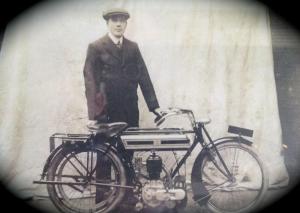 2013 triumph trophy se review motorcycle com, James Christie with his Triumph circa 1911