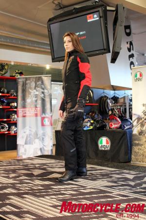2011 dainese agv usa collection preview, Shown Adina Gore Tex Lady jacket Adina Gore Tex pants Lola Gore Tex lady boots Sprog S Lady Gore Tex gloves