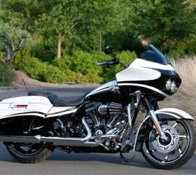 2012 harley davidson cvo models review motorcycle com, The CVO Road Glide Custom is the only all new model for 2012 It replaces the long distance touring oriented CVO Road Glide Ultra from 2011