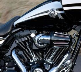 2012 harley davidson cvo models review motorcycle com, Did someone say dark Even the RG Custom s engine is dark and the skull emblem is a clear indication that Harley s other sub line the Dark Custom series influenced this CVO model
