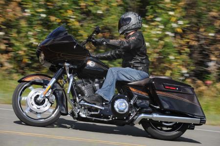 2012 harley davidson cvo models review motorcycle com, It s difficult to appreciate the richness of the Maple Metallic paint in this photo Pete thought the whole bike was made from Root Beer Barrel candy It took all his resolve not to lick the fairing