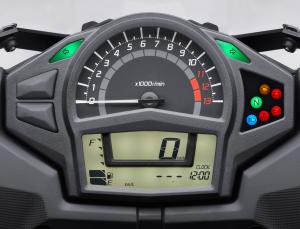 2012 kawasaki ninja 650 review first ride video motorcycle com, A new instrument cluster is easy to read and features a host of usable information but the ECO indicator brings new meaning to the term idiot lights