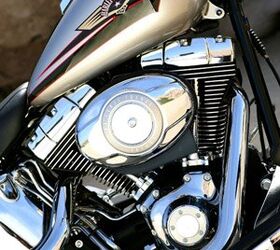 2007 harley davidson softail fat boy review motorcycle com, The new Twin Cam 96B engine offers more power and peak torque