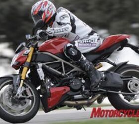 2009 ducati streetfighter review motorcycle com, The absence of wind protection is the Streetfighter s only impediment to high speed travel