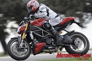 2009 ducati streetfighter review motorcycle com, The absence of wind protection is the Streetfighter s only impediment to high speed travel