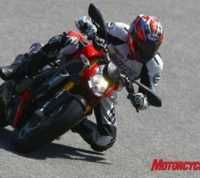 2009 ducati streetfighter review motorcycle com, If you squint your eyes you ll see the face of the Ducati 1198 superbike