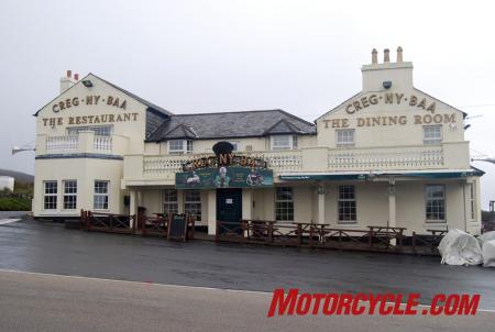 2009 triumph street triple r review first ride motorcycle com, The famous Creg Ny Baa pub along the TT course is a popular location from which to watch the race And you can get some good hardy Manx food there as well Oh And a pint too