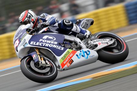 2012 motogp le mans results, French racer Randy de Puniet had a disappointing home race for the Power Electriconics Aspar CRT