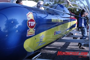 top 1 oil world land speed shootout preview, The Ack Attack streamliner is sponsored by TOP 1 Oils