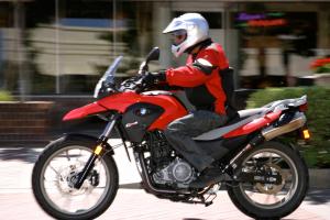 2011 bmw g650gs review video motorcycle com, The G650 makes for an excellent errand runner when it s not searching for adventure