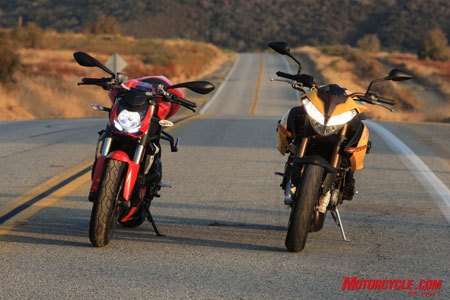 2009 streetfighter comparison 2010 ducati streetfighter vs 2008 benelli tnt 1130 , One looks angry the other looks as though it s staring right through your soul