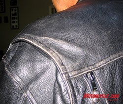 leather therapy leather treatment kit review, Here s a shot of Longride s trusty jacket before treatment with Leather Therapy