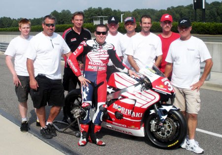 american honda moto2 team completes test, The American Honda Moto2 team at Barber Motorsports Park