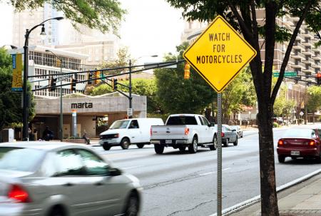 allstate introduces rider risk map, Allstate s motorcycle safety initiatives includes its Watch for Motorcycles warning signs now located at more than 30 sites across the country