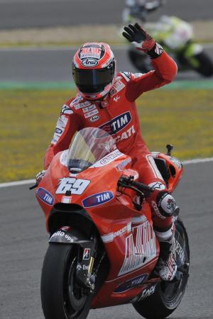 motogp 2010 jerez results, Nicky Hayden finished a second ahead of Casey Stoner to take fourth making him the first Ducati factory to beat Stoner without the Australian retiring since 2007