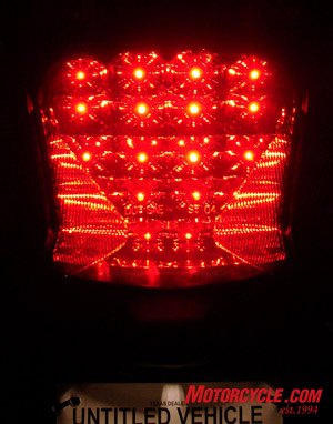 2008 sym rv 250 review motorcycle com, 20 LEDs for the tail light
