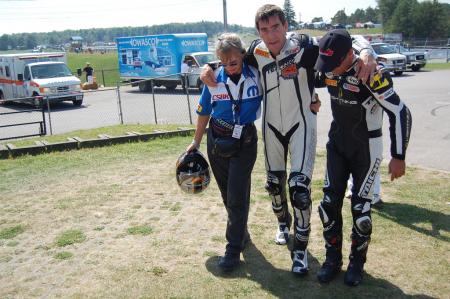 motorcycle beginner year 2 up close with canadian superbike racing, Michael Taylor broke his leg in a crash two weeks prior at a round at le Circuit Mont Tremblant in Quebec but courageously earned a pair of fourth place finishes at CTMP