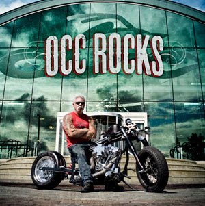 paul teutel sr presents occ rocks, Paul Teutel Sr on the OCC Band bike