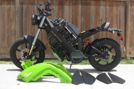 2010 brammo enertia review motorcycle com, This is what a production electrical motorcycle looks like naked with her clothes on the floor See more such detail pics in gallery
