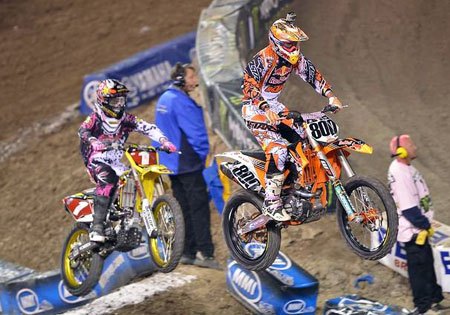 ama sx 2011 anaheim ii results, Defending Champion Ryan Dungey and KTM s Mike Alessi are still trying to establish themselves this weekend