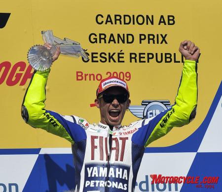 motogp 2009 brno results, Valentino Rossi moves closer to Grand Prix World Championship 9