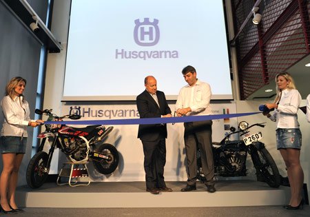husqvarna marks milestone, Husqvarna opened its new headquarters Sept 21 in Biandronno Italy