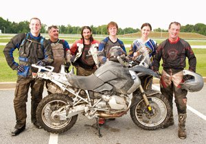 2009 bmw f800gs arrives in u s, The six finalists for Team U S A included left to right Kevan Harder Jim Stoddard Jason Adams Brad Hendry Brienne Thomson and Bill Dragoo Hendry Stoddard and Adams were selected to the team