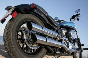 2011 harley davidson blackline review video motorcycle com, Harley went with an unfashionably narrow rear tire to complement the Blackline s bobber bike inspiration The tire not only goes well with the theme it also lends to the bike s easygoing handling