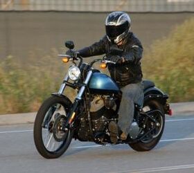 2011 harley davidson blackline review video motorcycle com, Ergos on the Blackline demand a reach to the bars and or pegs for some riders but the overall layout should feel tolerable to most and possibly natural feeling to tall riders with long inseams